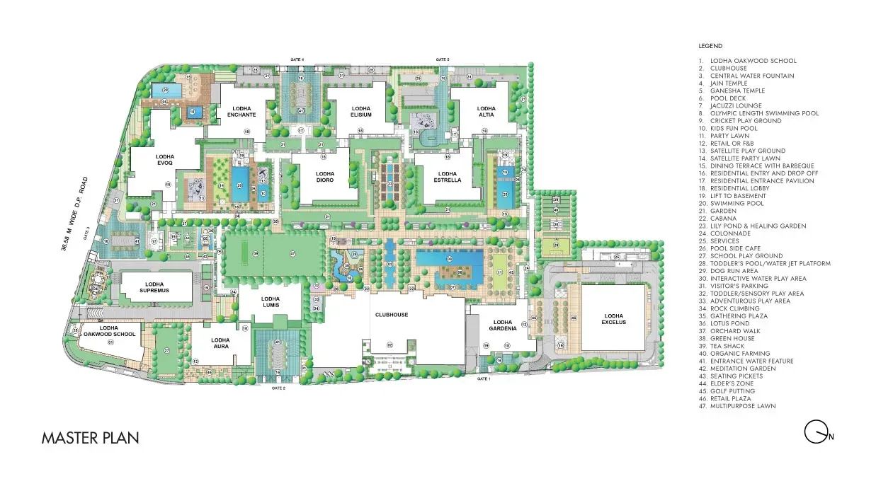 Lodha Lumis 3 Bed layout - Lodha NCP Wadala floor plan
